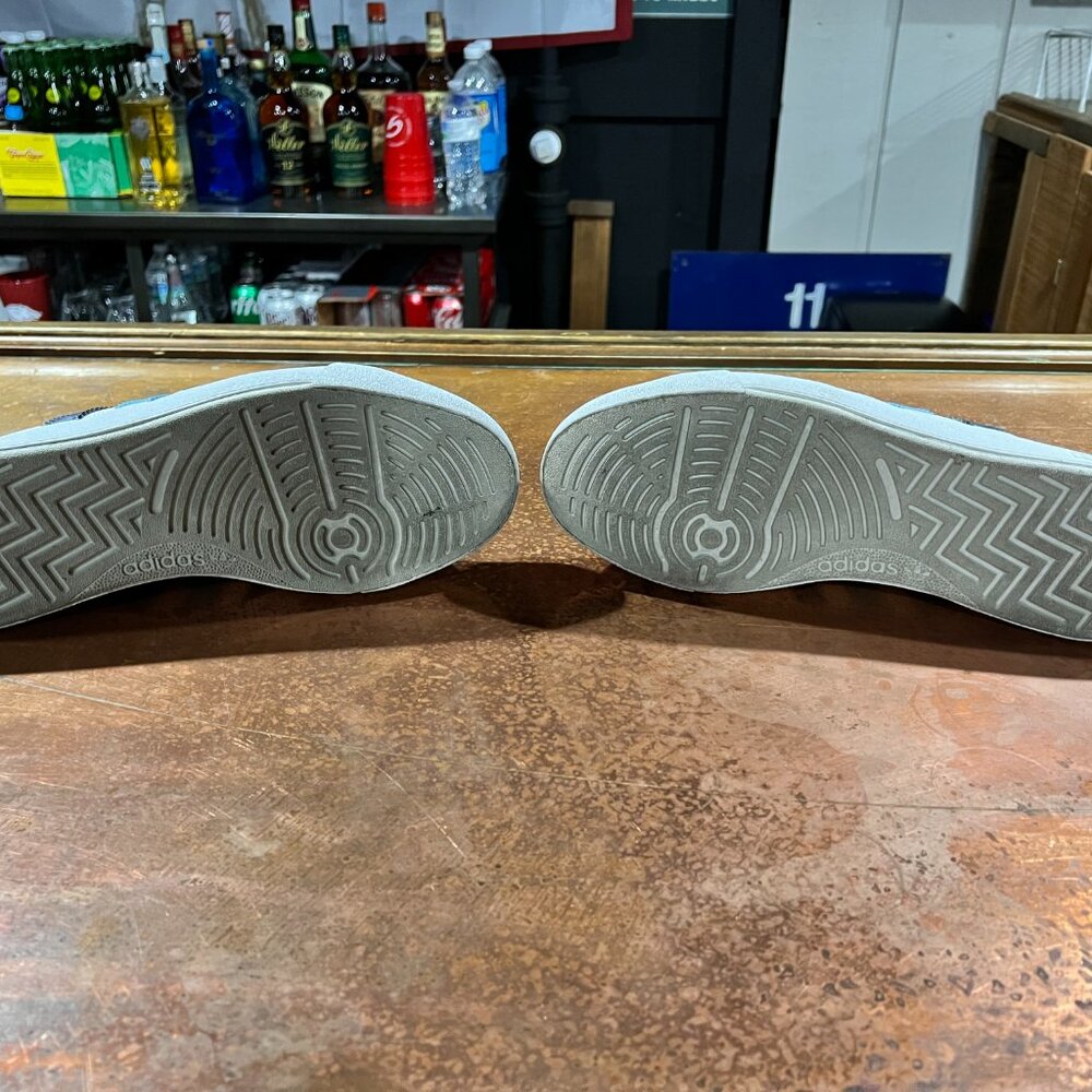 Adidas Nora Shoes | Men's 8.5 | White/Light Blue/Navy - Picture 6 of 7